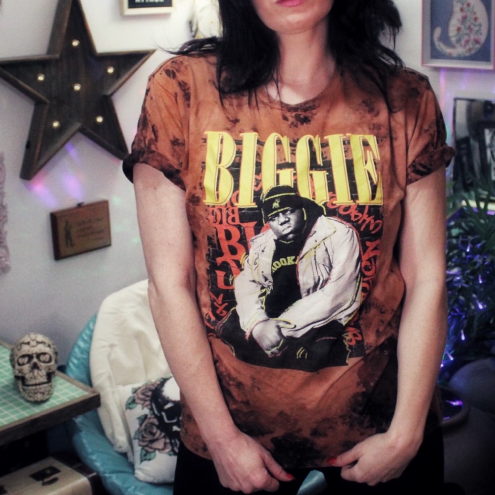 Notorious B.I.G. Biggie Smalls Bleached T-Shirt